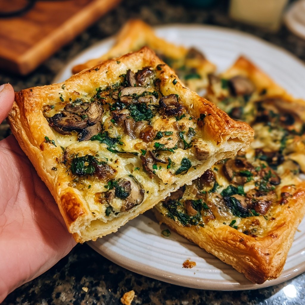 Super Bowl Savory Veggie Puff Squares