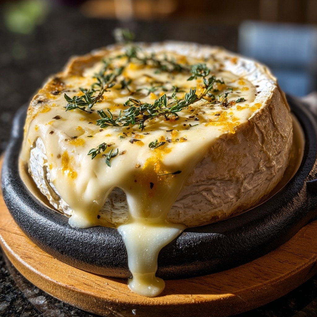Fondue with Camembert and Thyme