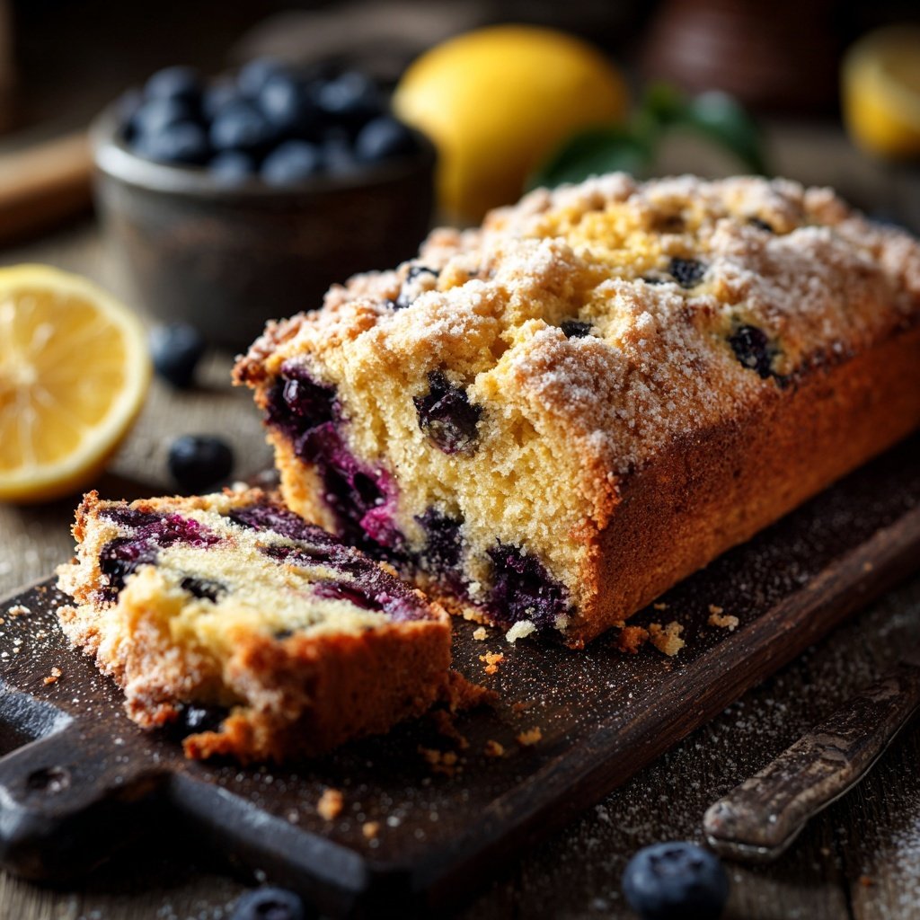 Lemon Blueberry Rustic Bread