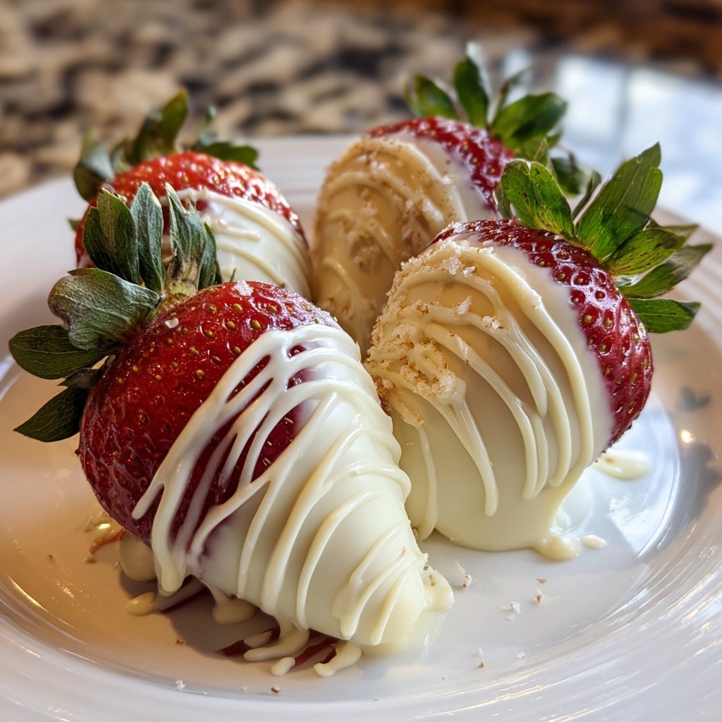 White Chocolate Strawberries