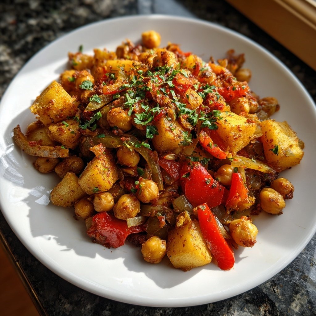 Smoky Chickpea Veggie Hash