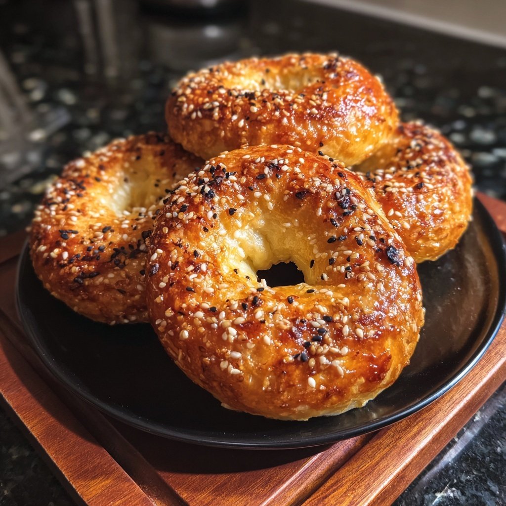 Crispy Air Fryer Yogurt Bagels