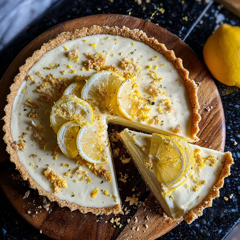 Lemon Limoncello Cream Tart