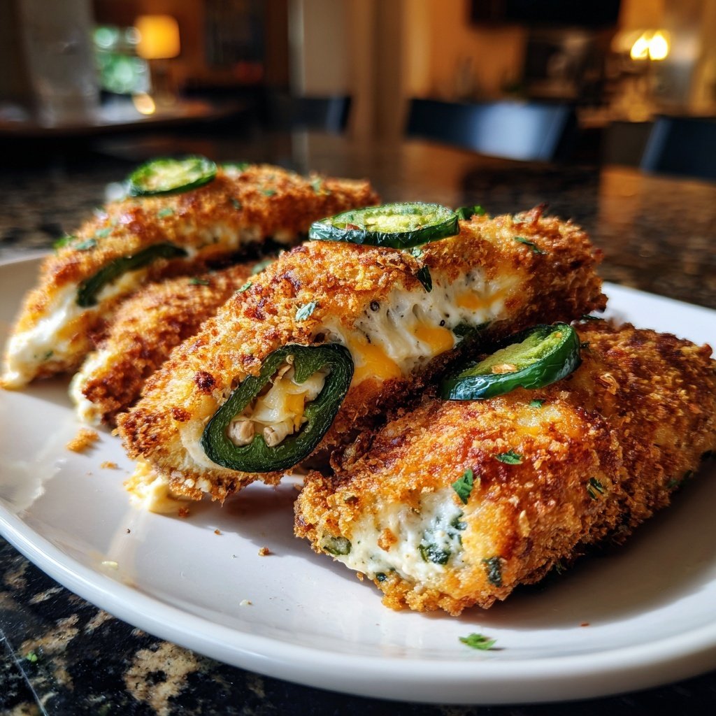 Jalapeno Poppers with Creamy Ranch Filling